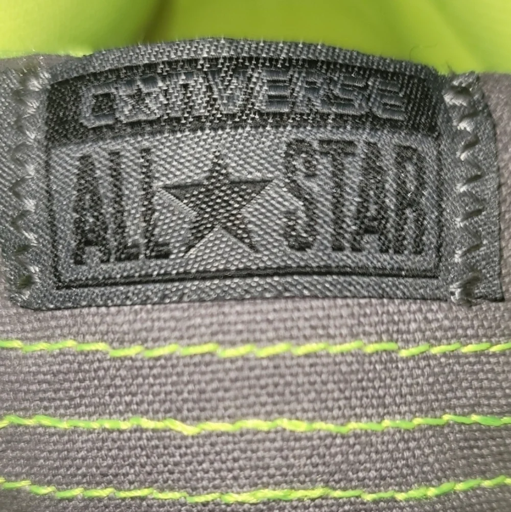 Converse All Star High Top Neon Sneakers Dual Wear Lace-up or no Laces - Picture 8 of 16